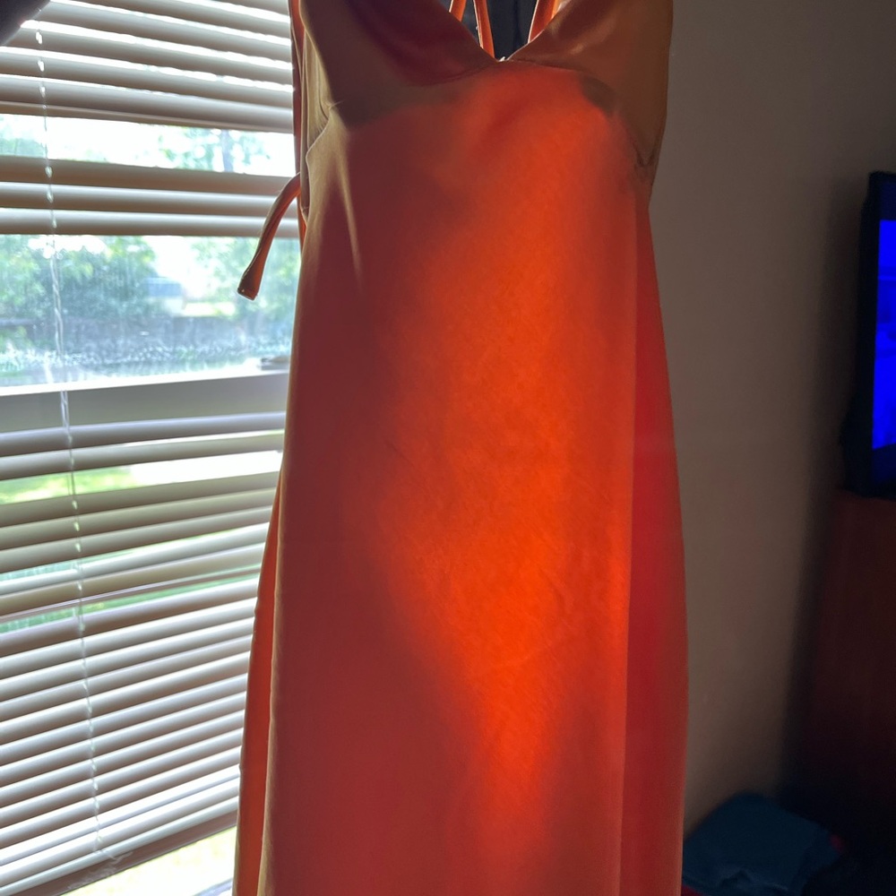 Elegant Orange Prom Dress
